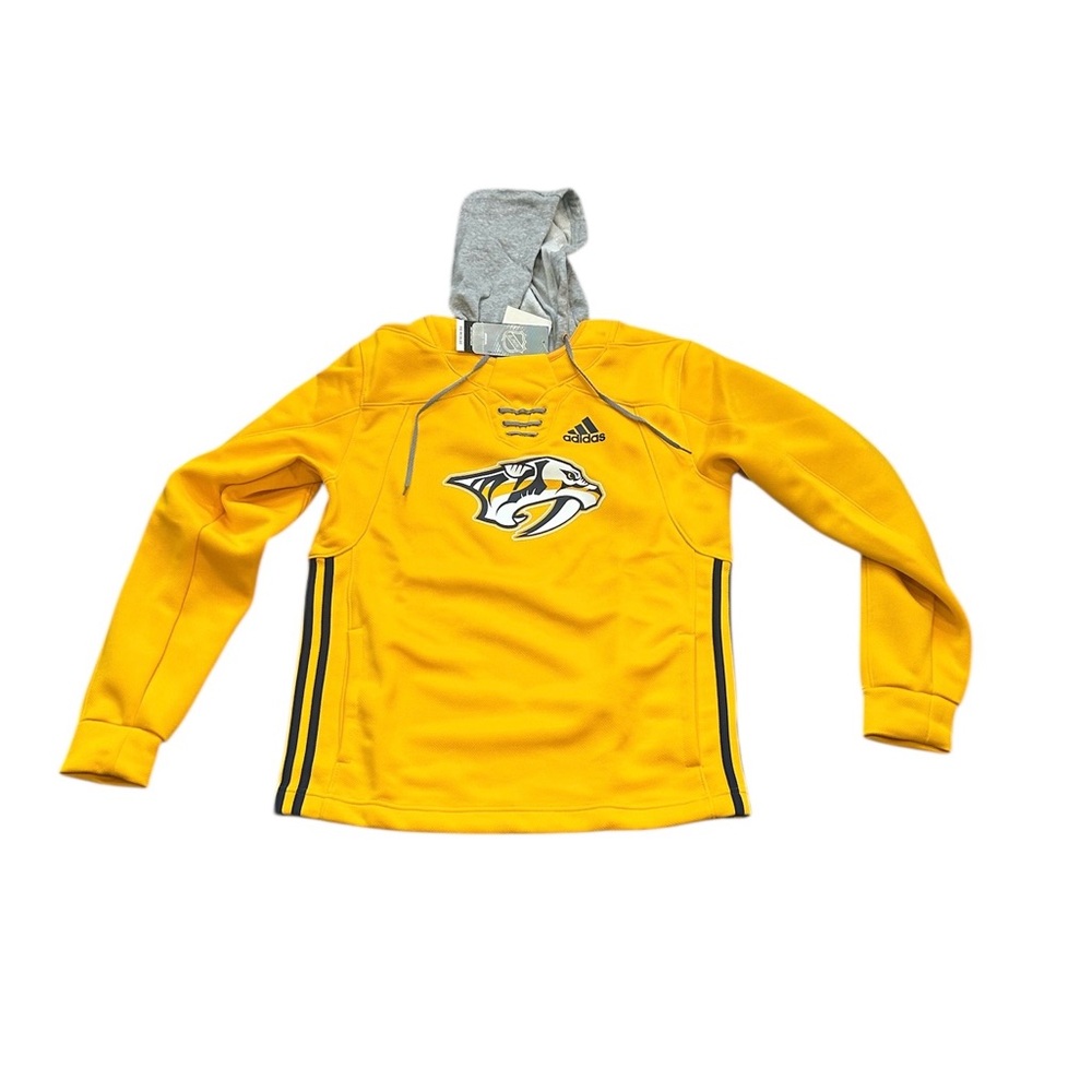 Nashville Predators Adidas Men’s Lace‎ Up Hoodie Sweatshirt Small